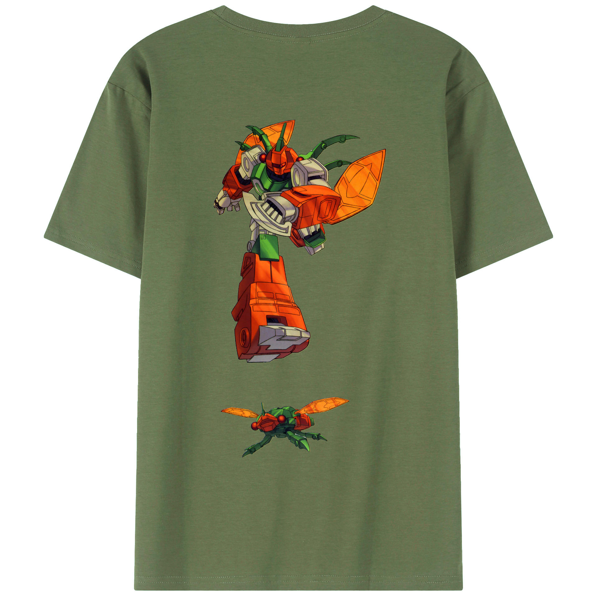 （画像用）  綿100％ メンズ半袖Tシャツ（バックプリント） 通気性